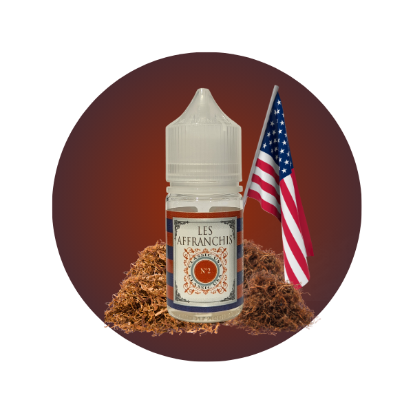 E-LIQUIDE CLASSIC USA N°2 (30 ml, 0 mg/ml, 50/50)